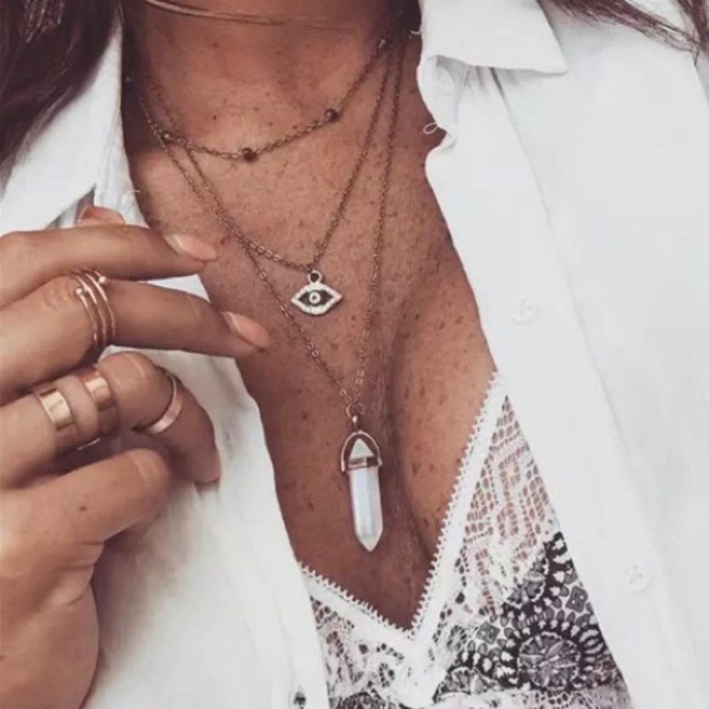 ✨ Triple layer necklace ✨ - Picture 1 of 5